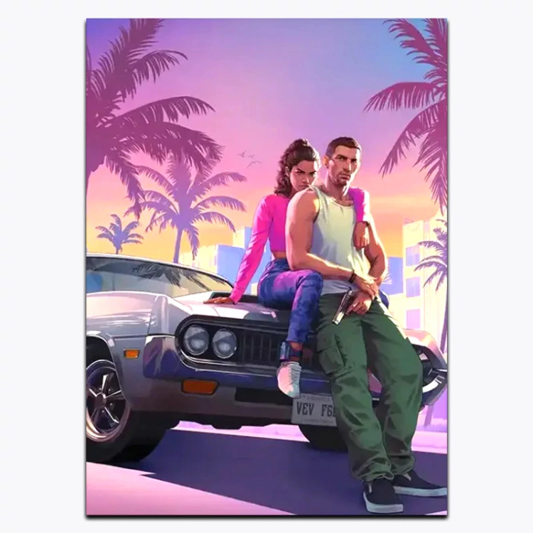 متال پوستر بازی GTA کد G 12077