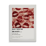 تابلو عاشقانه طرح say yes to heaven کد PF-27056