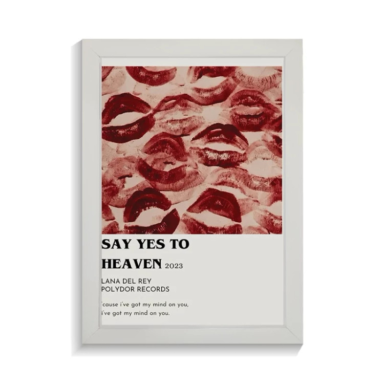 تابلو عاشقانه طرح say yes to heaven کد PF-27056