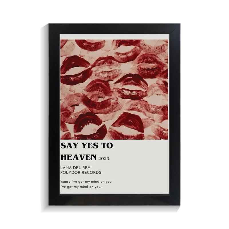 تابلو عاشقانه طرح say yes to heaven کد PF-27056