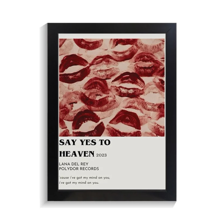 تابلو عاشقانه طرح say yes to heaven کد PF-27056