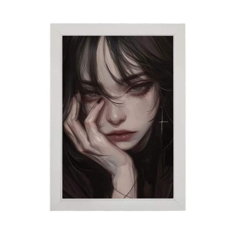 تابلو دخترانه طرح Sad girl کد PF-25006