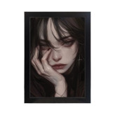 تابلو دخترانه طرح Sad girl کد PF-25006