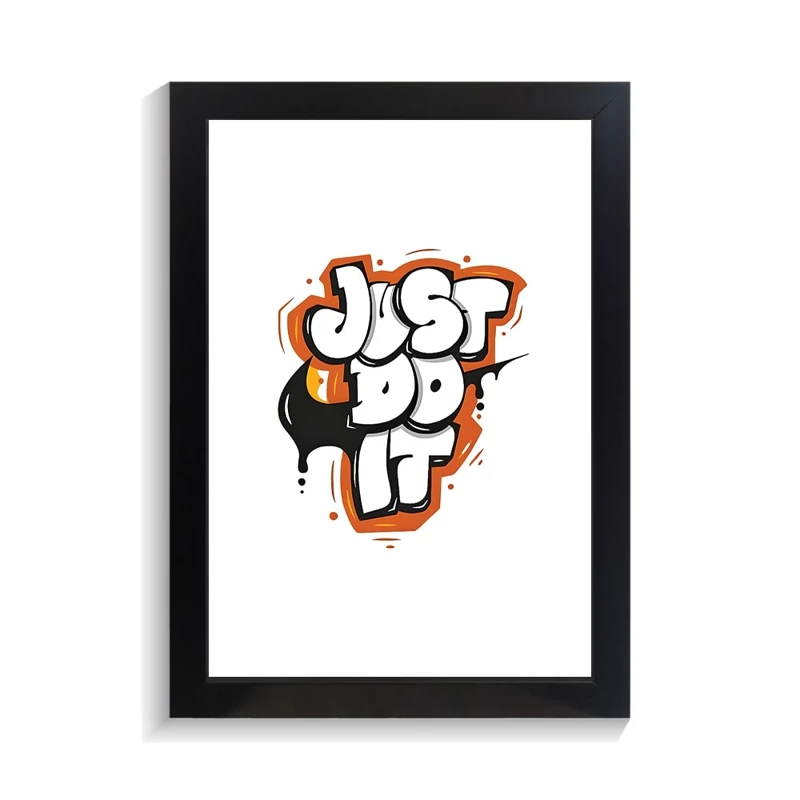تابلو تایپوگرافی طرح just do it کد PF-15055