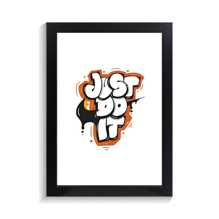 تابلو تایپوگرافی طرح just do it کد PF-15055