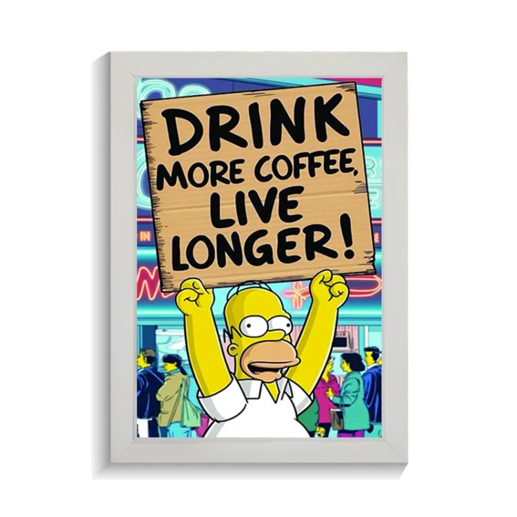 تابلو فانتزی طرح DRINK MORE COFFE کد PF-21060