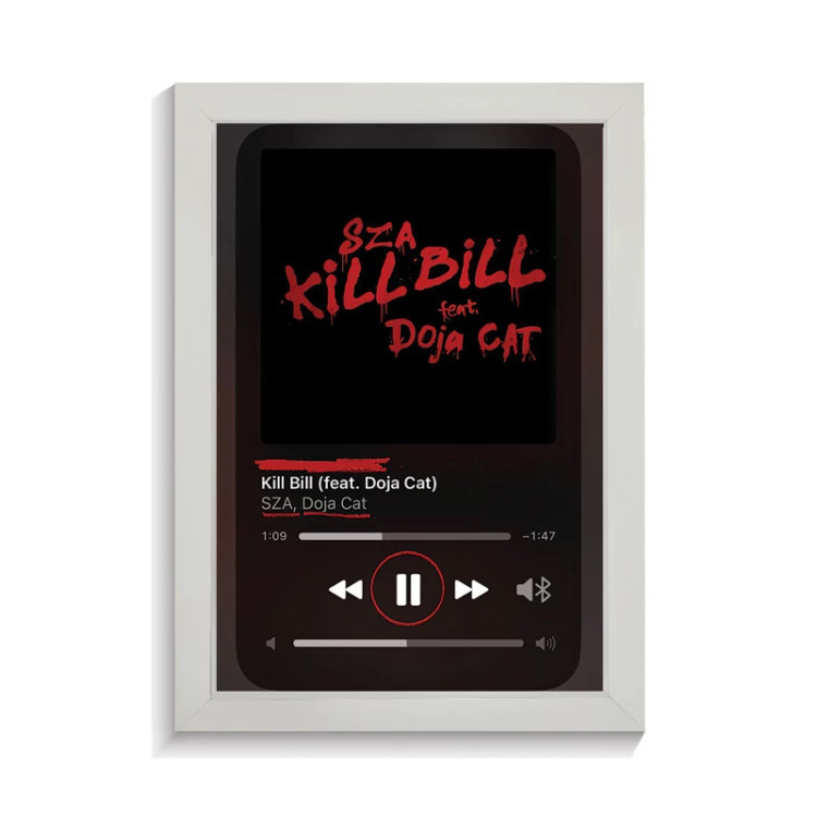 تابلو خواننده طرح موزیک پلیر Kill Bill دوجا کت کد PF-20318