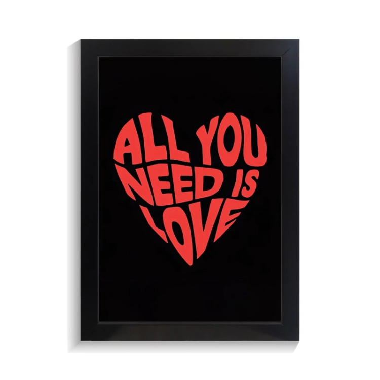تابلو عاشقانه طرح all you need کد PF-27088