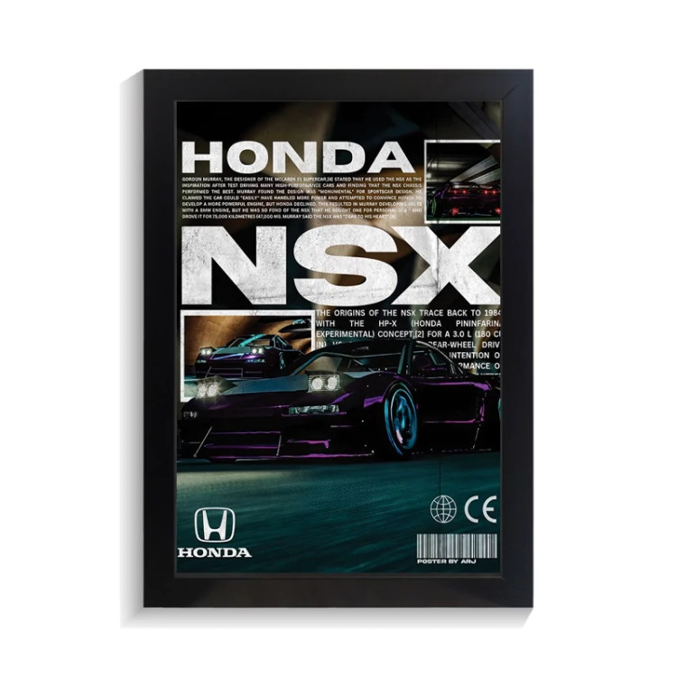 تابلو ماشین طرح هوندا NSX کد PF-23281