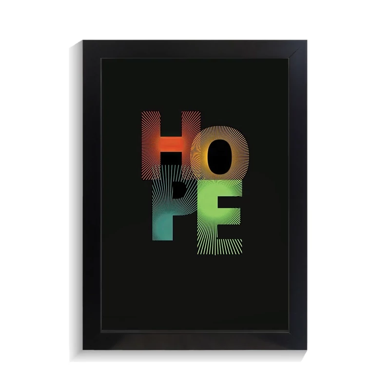 تابلو تایپوگرافی طرح hope کد PF-15047