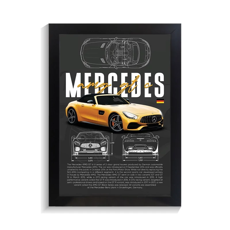 تابلو ماشین طرح بنز AMG GT C کد PF-23198