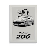 تابلو ماشین طرح پژو 206 کد PF-23879