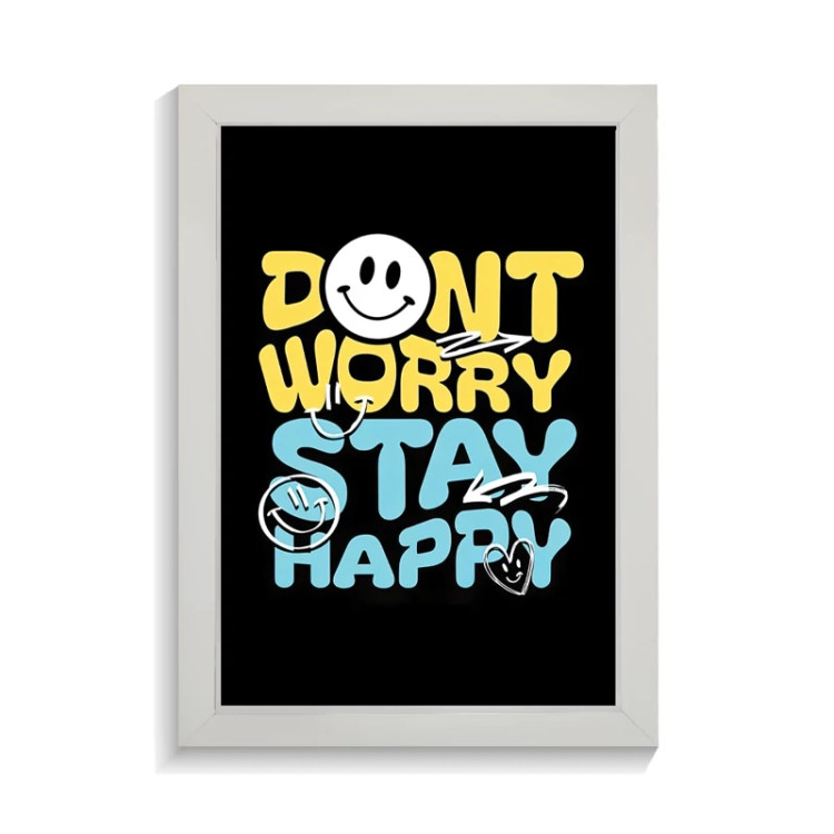 تابلو تایپوگرافی طرح dont worry کد PF-15062