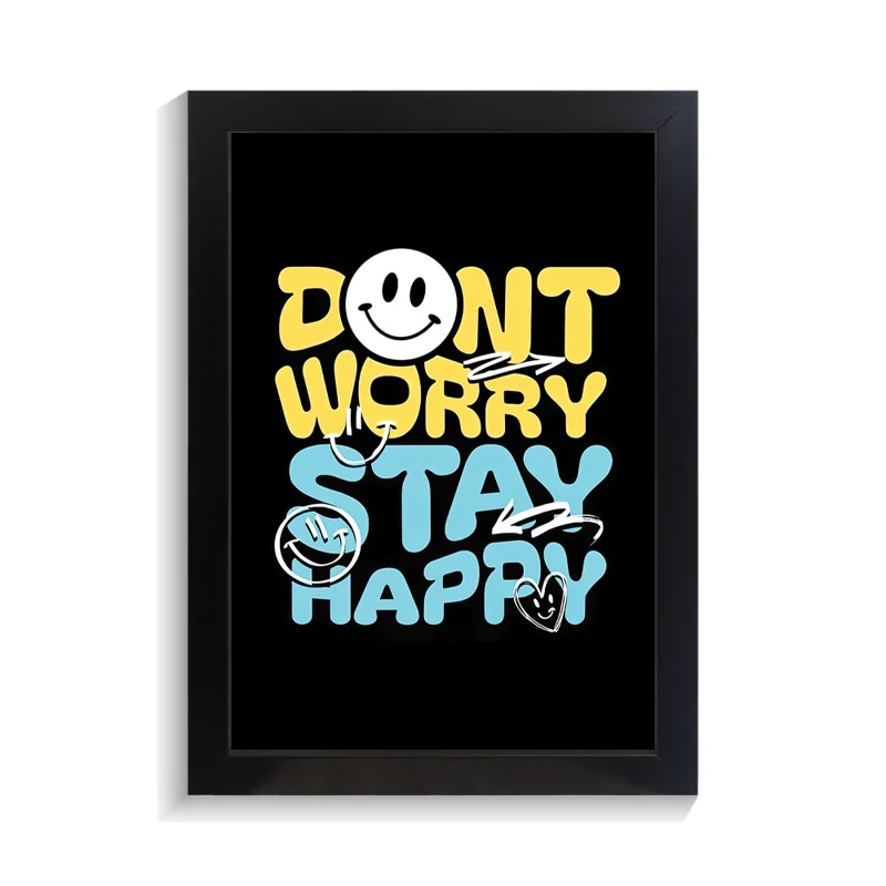 تابلو تایپوگرافی طرح dont worry کد PF-15062