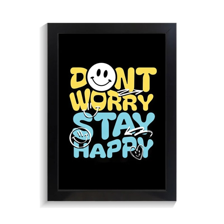 تابلو تایپوگرافی طرح dont worry کد PF-15062