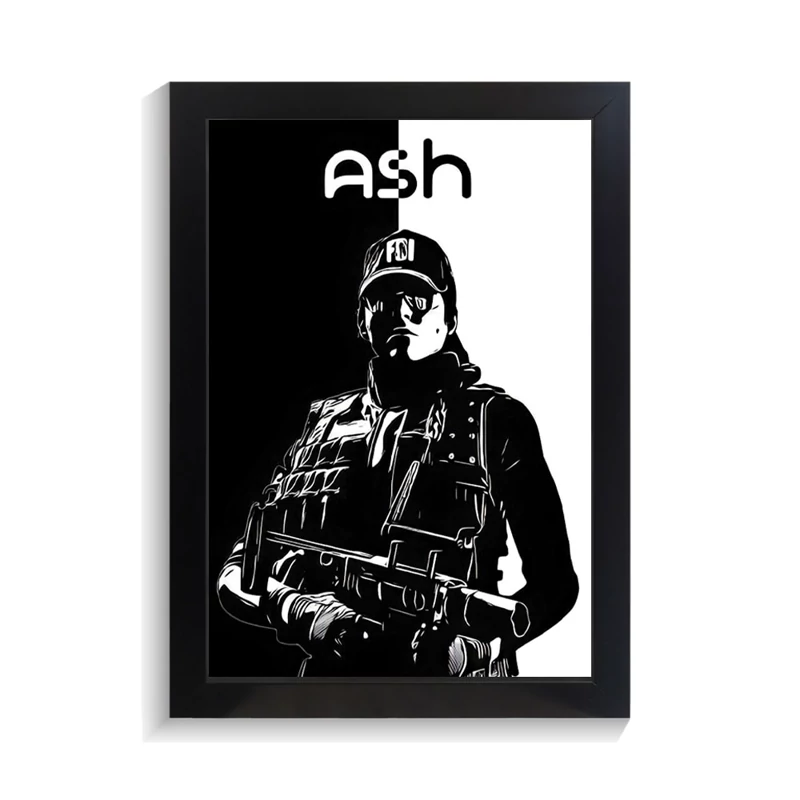 تابلو گیمینگ طرح ash رینبو سیکس کد PF-30213