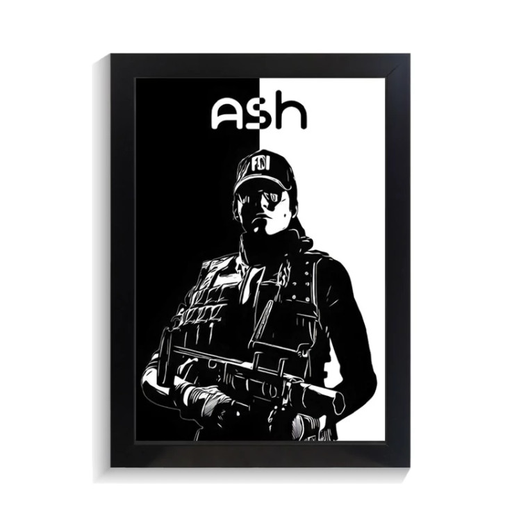 تابلو گیمینگ طرح ash رینبو سیکس کد PF-30213