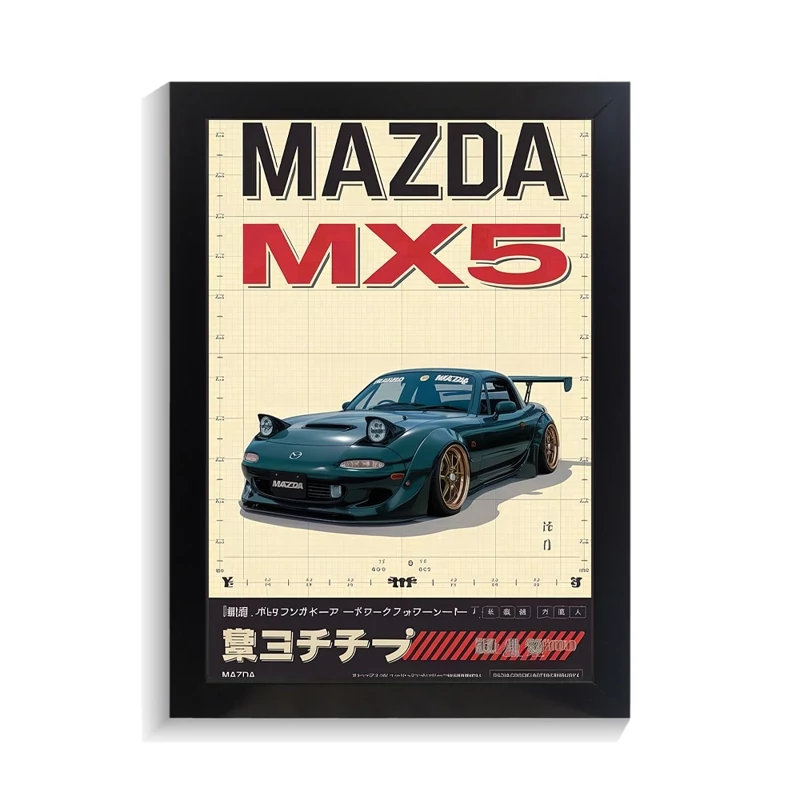 تابلو ماشین طرح مزدا MX5 کد PF-23380