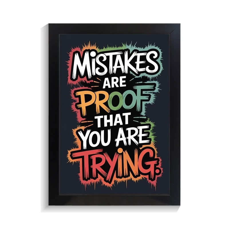 تابلو تایپوگرافی طرح mistakes کد PF-15044