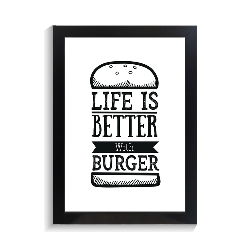 تابلو کافه و رستوران طرح BURGER کد PF-29008