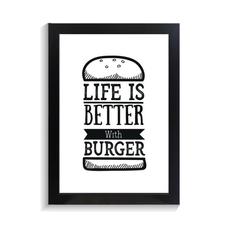 تابلو کافه و رستوران طرح BURGER کد PF-29008