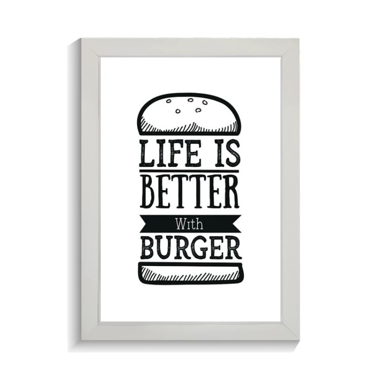 تابلو کافه و رستوران طرح BURGER کد PF-29008