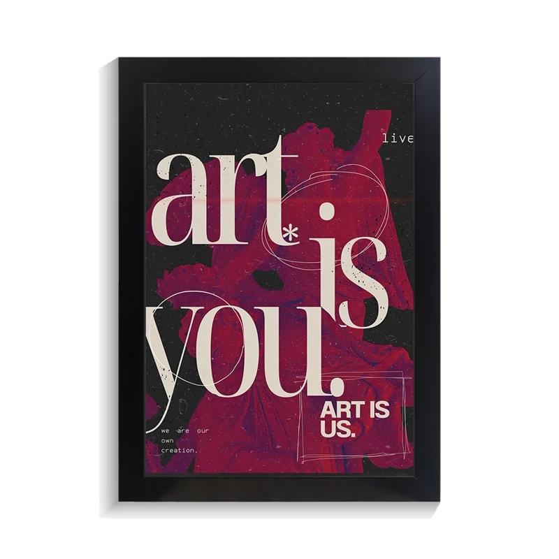تابلو عاشقانه طرح art is you کد PF-27079