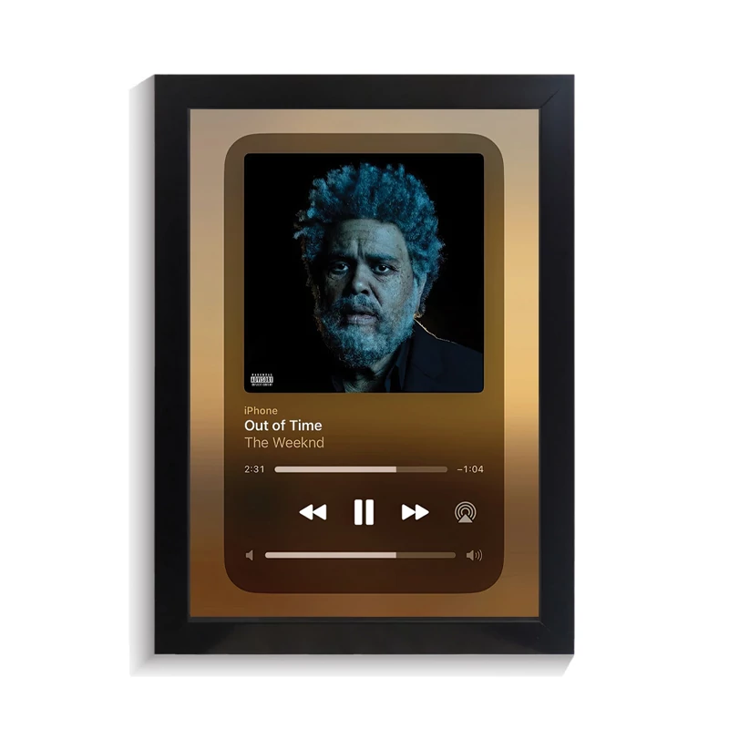 تابلو خواننده طرح موزیک پلیر out of time د ویکند کد PF-20565