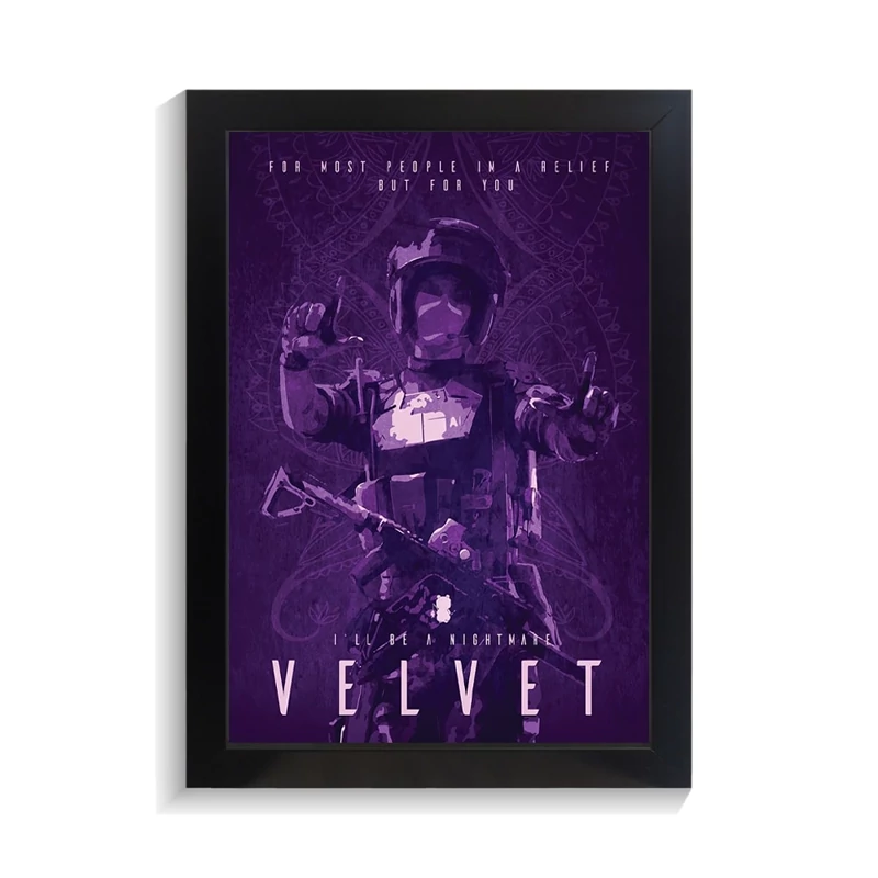 تابلو گیمینگ طرح velvet رینبو سیکس کد PF-30255