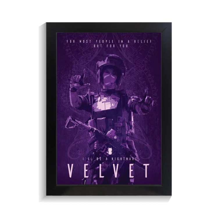 تابلو گیمینگ طرح velvet رینبو سیکس کد PF-30255