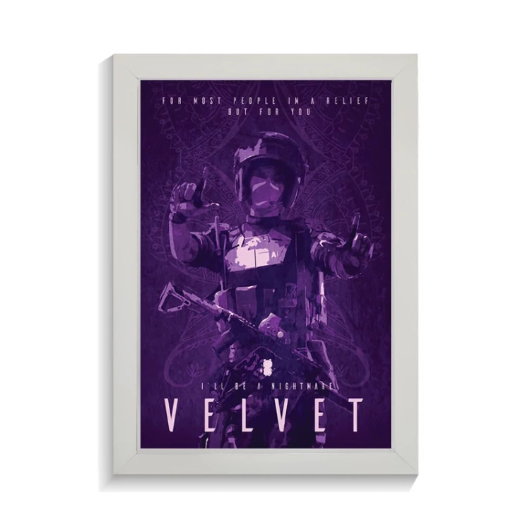 تابلو گیمینگ طرح velvet رینبو سیکس کد PF-30255