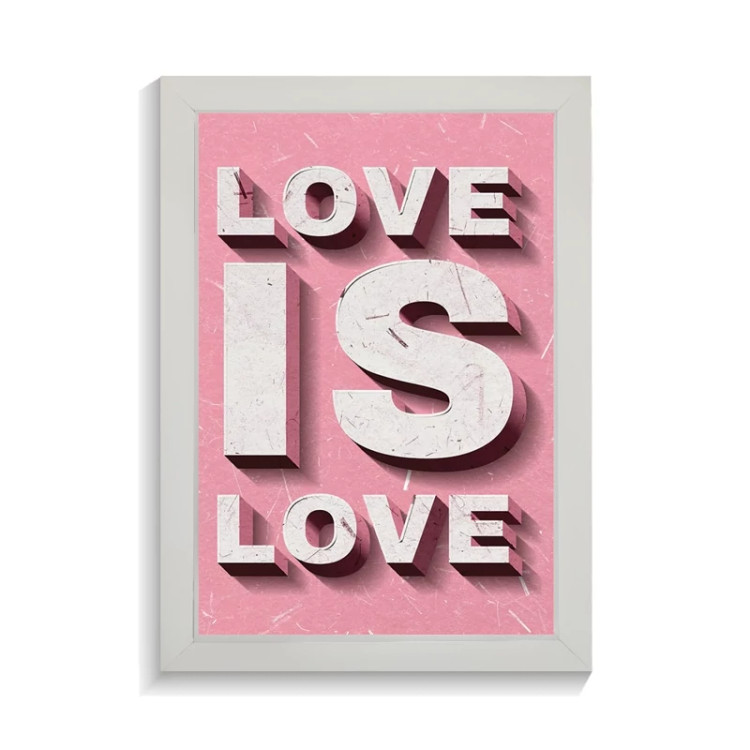 تابلو عاشقانه طرح love is love کد PF-27070