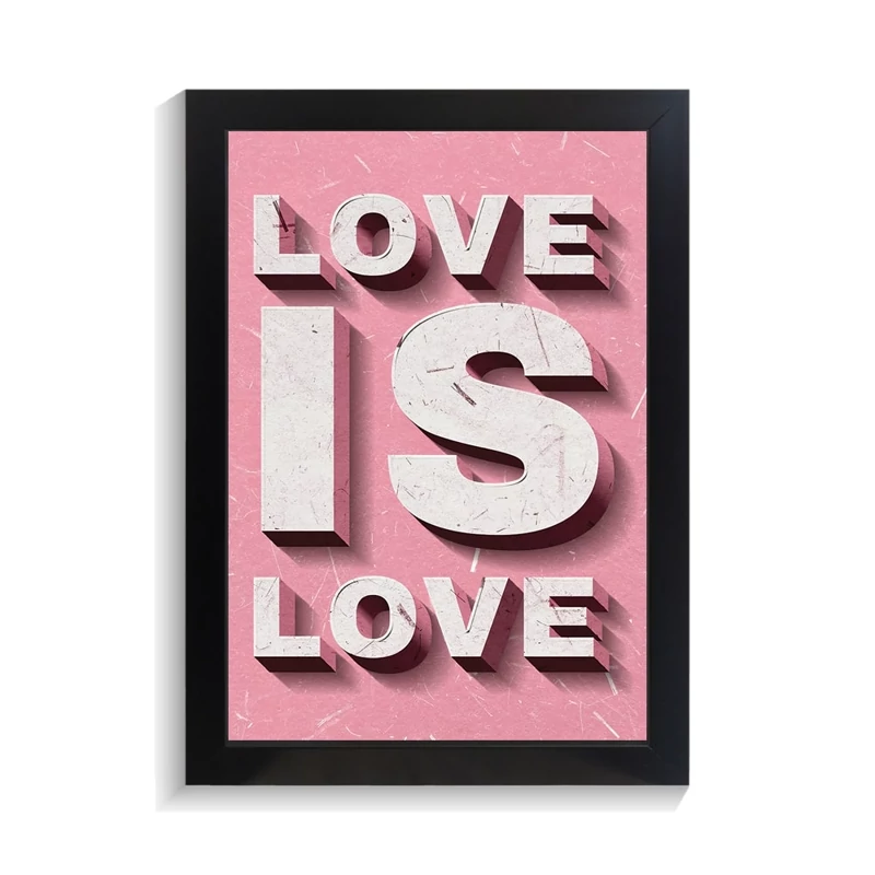تابلو عاشقانه طرح love is love کد PF-27070