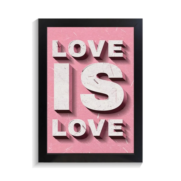 تابلو عاشقانه طرح love is love کد PF-27070