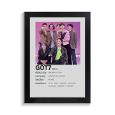 تابلو خواننده طرح Got 7 کد PF-20178