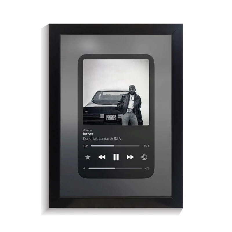 تابلو خواننده طرح موزیک پلیر luther کندریک لامار کد PF-20391