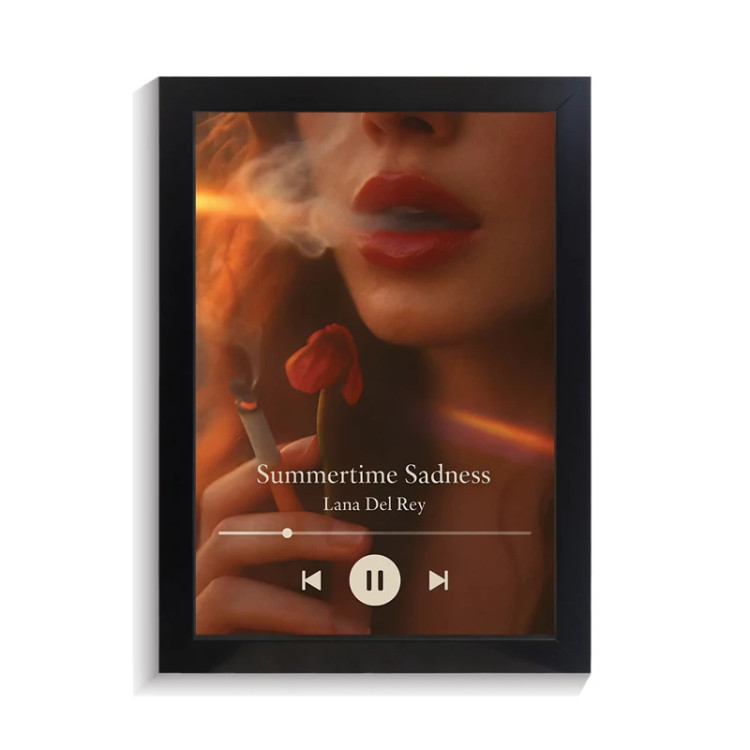 تابلو خواننده طرح موزیک پلیر Summertime Sadness لانا دل ری کد PF-20426