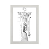 تابلو تاریخی طرح ستون تخت جمشید کد PF-18006 لوژین