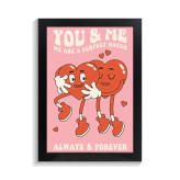تابلو عاشقانه طرح you and me کد PF-27046