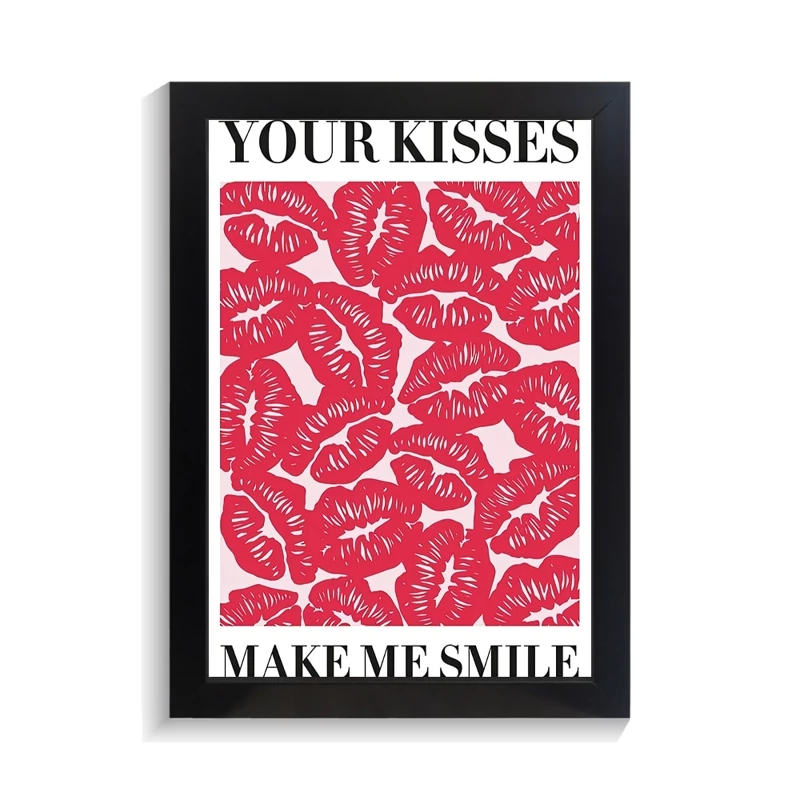 تابلو عاشقانه طرح kisses کد PF-27036