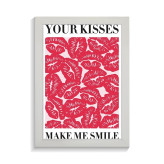 تابلو عاشقانه طرح kisses کد PF-27036