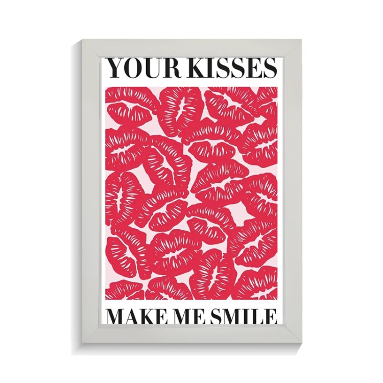 تابلو عاشقانه طرح kisses کد PF-27036