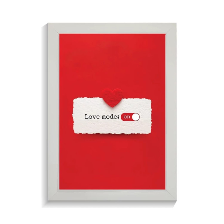 تابلو عاشقانه طرح love mode کد PF-27057