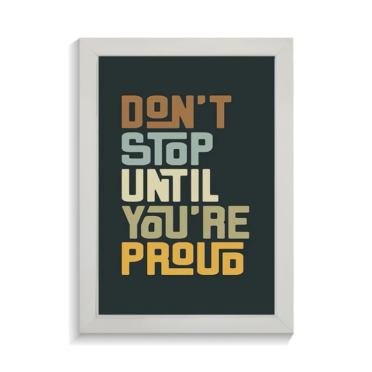 تابلو تایپوگرافی طرح dont stop کد PF-15043