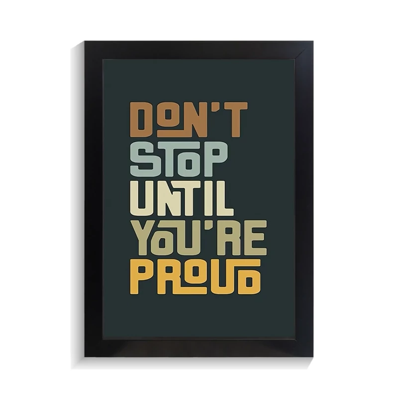 تابلو تایپوگرافی طرح dont stop کد PF-15043