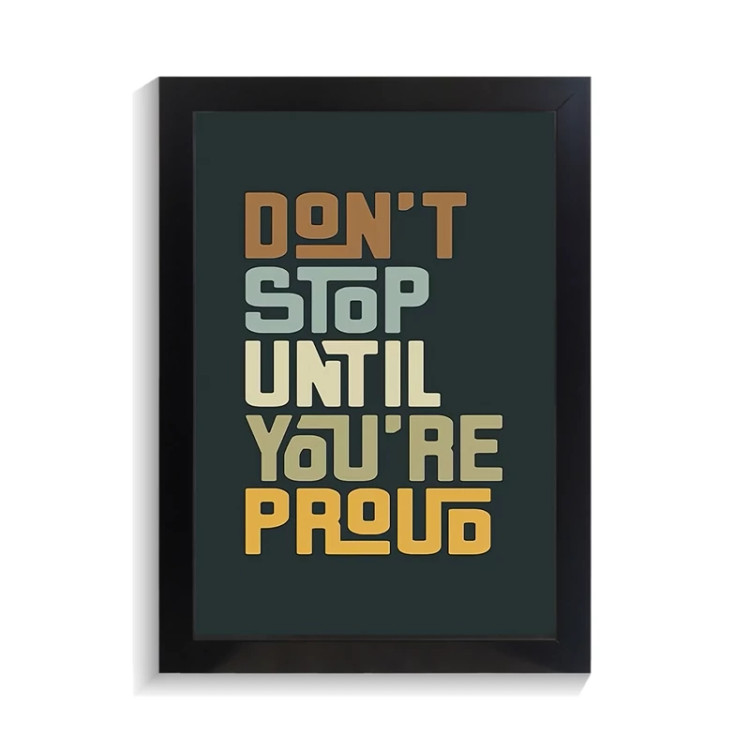 تابلو تایپوگرافی طرح dont stop کد PF-15043