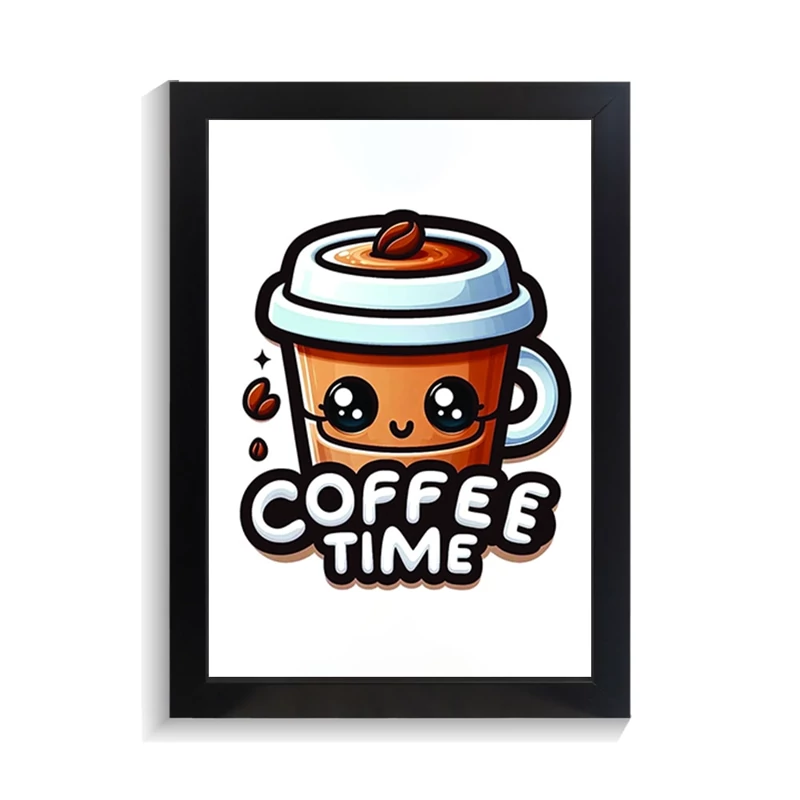 تابلو کافه و رستوران طرح COFFE TIME کد PF-29009