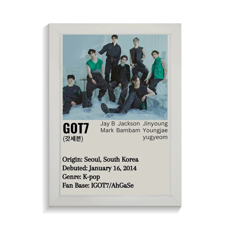 تابلو خواننده طرح Got 7 کد PF-20196