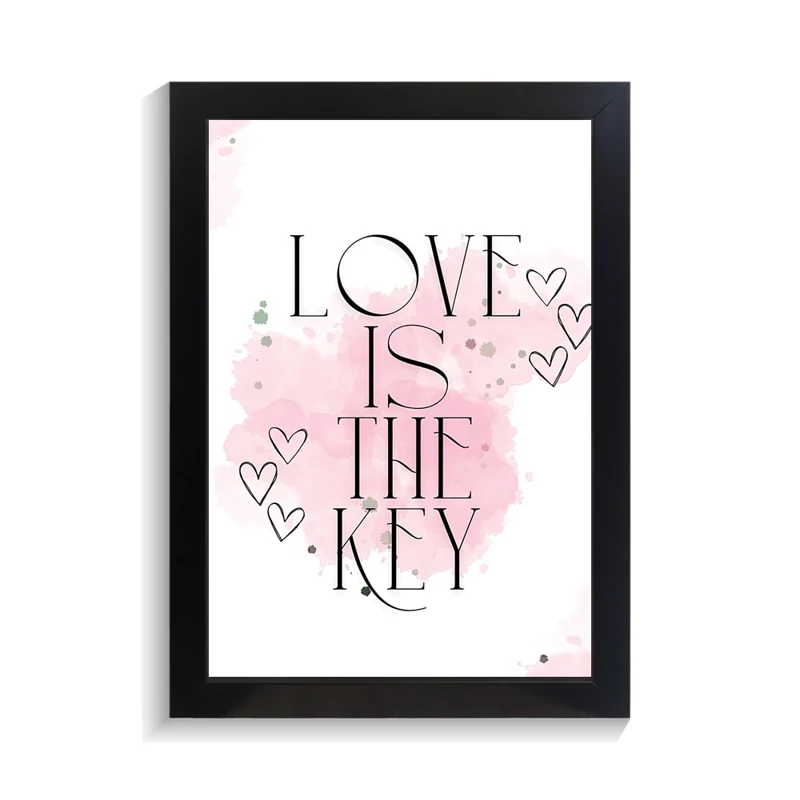 تابلو عاشقانه طرح love is the key کد PF-27071