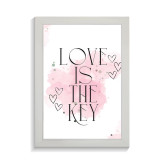 تابلو عاشقانه طرح love is the key کد PF-27071